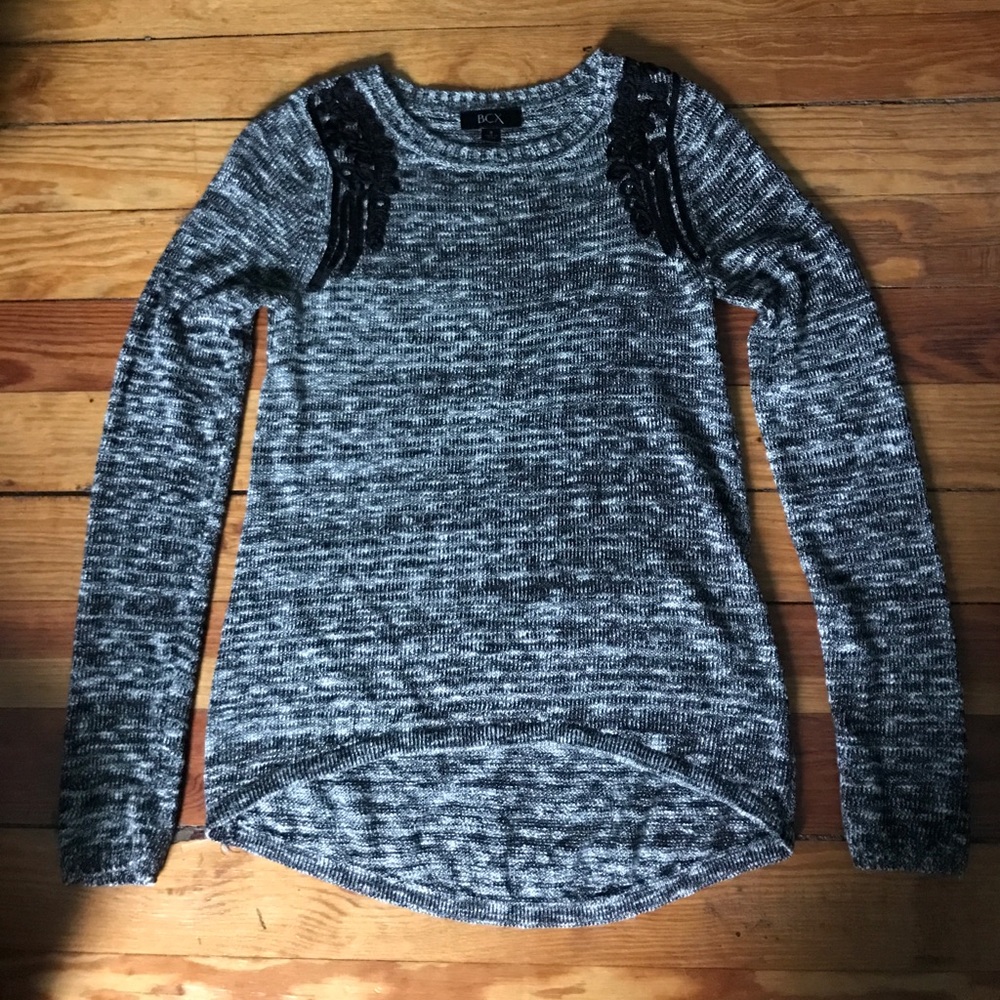 Grey marled sweater